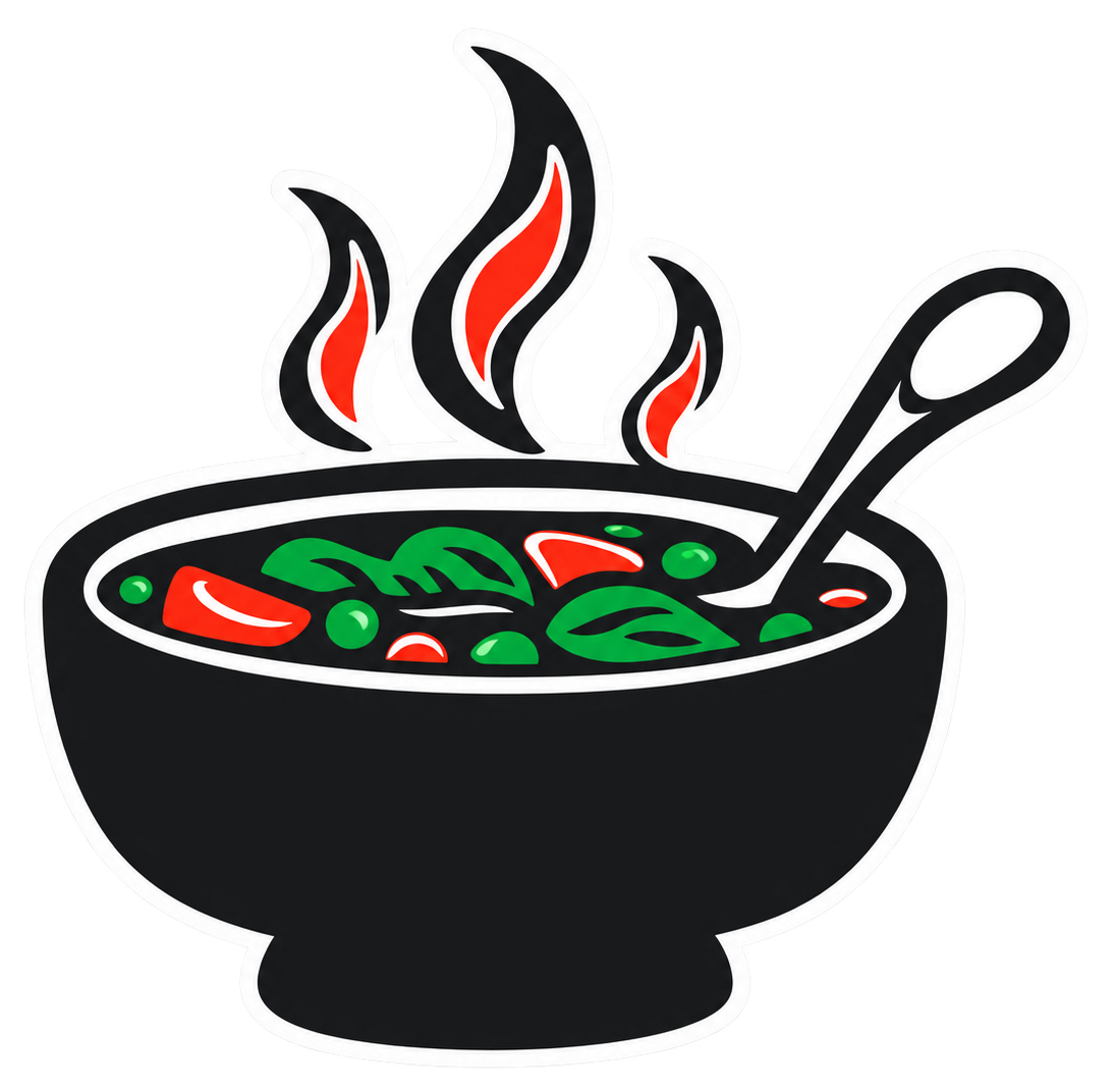 Steaming Bowl and Spoon Icon-2